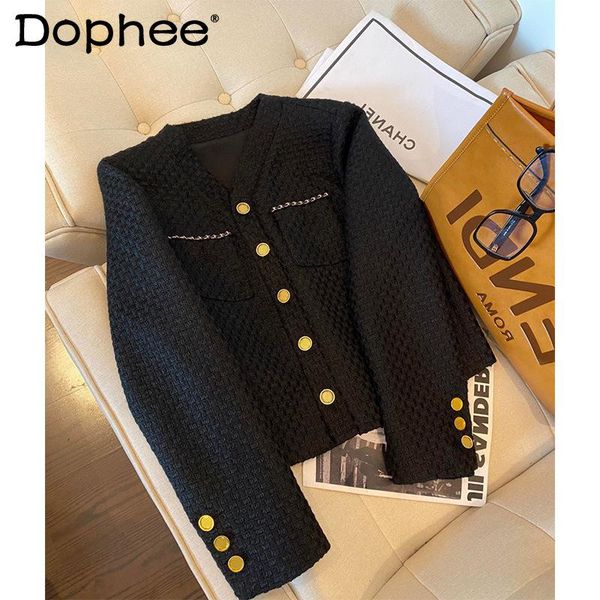 women's wool & blends office lady woolen coats 2021 fall clothing french socialite temperament single-breasted long sleeve black jacket
women's wool & blends office lady woolen coats 2021 fall clothing french socialite temperament single-breasted long sleeve black jacket