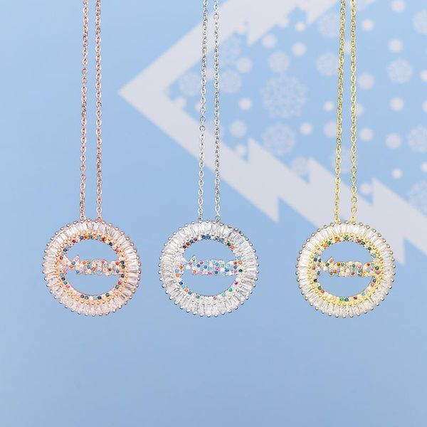 pendant necklaces 2021 creative geometry rainbow colourful necklace copper micro inlaid zircon crystal women charm party jewelry, Silver
pendant necklaces 2021 creative geometry rainbow colourful necklace copper micro inlaid zircon crystal women charm party jewelry, Silver