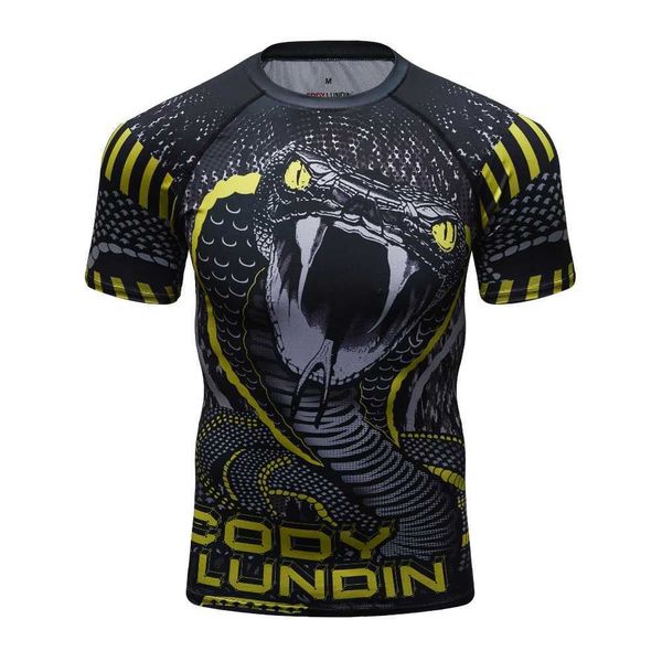man short sleeve sport shirt men quick dry mma t shirts compression tights 3d prints tee gyms bodybuilding rashgard 210629, White;black
man short sleeve sport shirt men quick dry mma t shirts compression tights 3d prints tee gyms bodybuilding rashgard 210629, White;black