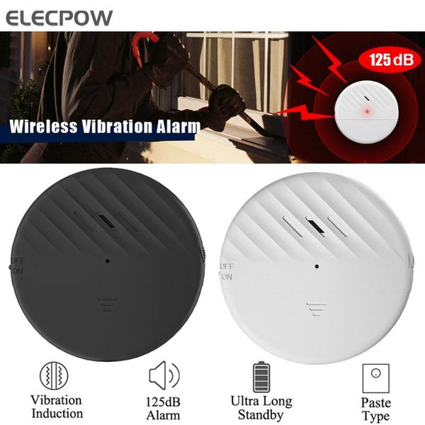 alarm systems elecpow security protection wireless door window glass break vibration sensor 125db home anti-theft motion detector