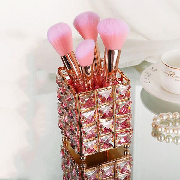 luxury crystal makeup organizer box brush storage bucket cosmetic sorting tube jewelry deskdecorative ornaments boxes & bins
luxury crystal makeup organizer box brush storage bucket cosmetic sorting tube jewelry deskdecorative ornaments boxes & bins