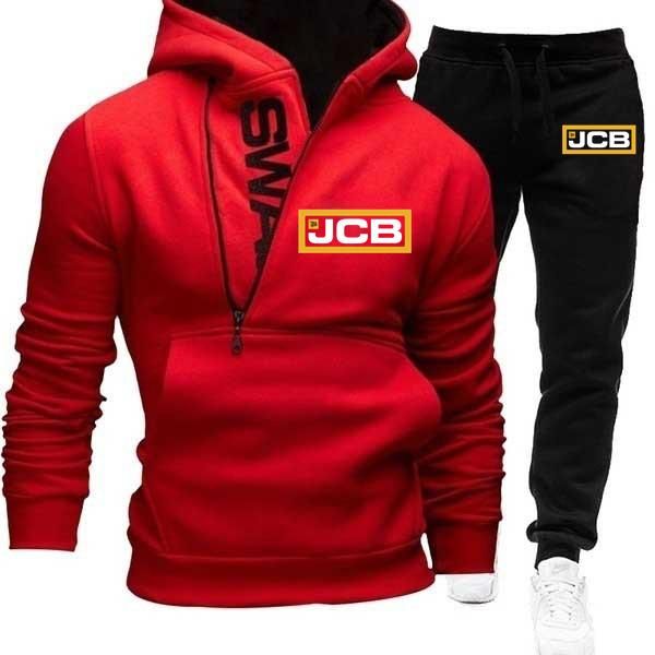jogging clothing 2021 selling spring autumn jcb brand logo mens hoodies harajuku style printing casual zipper solid color warm two-piece set, Black;red
jogging clothing 2021 selling spring autumn jcb brand logo mens hoodies harajuku style printing casual zipper solid color warm two-piece set, Black;red
