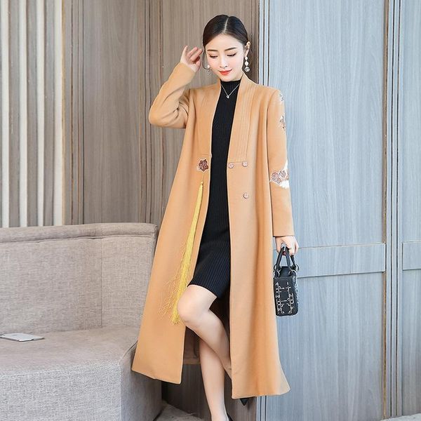 women's wool & blends winter elegant blend women korean fashion black long coats vintage minimalist woolen overcoat camel oversize outw
women's wool & blends winter elegant blend women korean fashion black long coats vintage minimalist woolen overcoat camel oversize outw