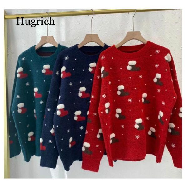 autumn and winter christmas sweater women fashion loose outer wear thick hong kong taste women's sweaters, White;black
autumn and winter christmas sweater women fashion loose outer wear thick hong kong taste women's sweaters, White;black
