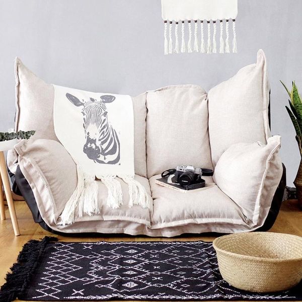 carpets boho bathroom rug 23.6x51inch bohemian kitchen washable cotton tassel for porch