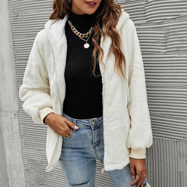 women's jackets winter clothes women 2021 white plush zipper jacket casual drawstring hoodie cardigan coat chaqueta femenina #01, Black;brown
women's jackets winter clothes women 2021 white plush zipper jacket casual drawstring hoodie cardigan coat chaqueta femenina #01, Black;brown
