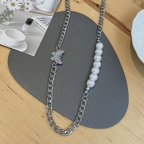 chokers imitation pearl beaded zirconia butterfly choker necklace goth thick link chain necklaces kpop fashion women party jewelry, Golden;silver
chokers imitation pearl beaded zirconia butterfly choker necklace goth thick link chain necklaces kpop fashion women party jewelry, Golden;silver