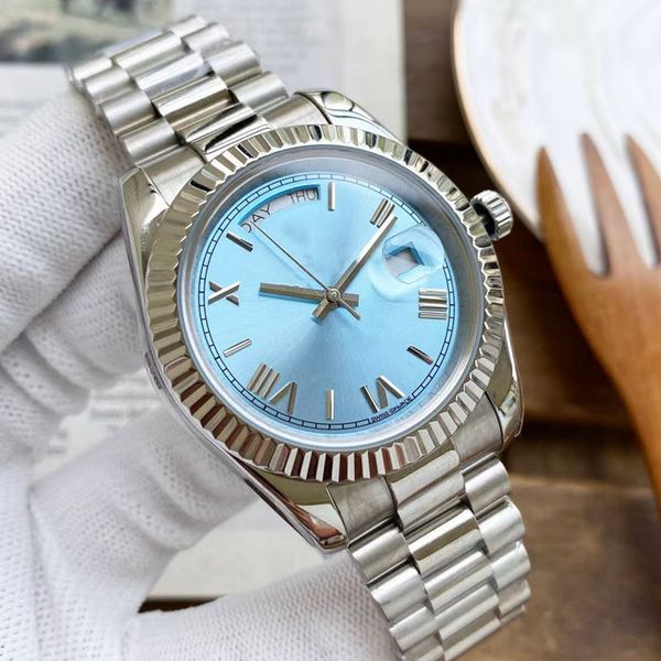 mens watches fully automatic mechanical watch 41mm stainless steel strap various colors available wristwatch for men ice blue wristwatches, Slivery;brown
mens watches fully automatic mechanical watch 41mm stainless steel strap various colors available wristwatch for men ice blue wristwatches, Slivery;brown