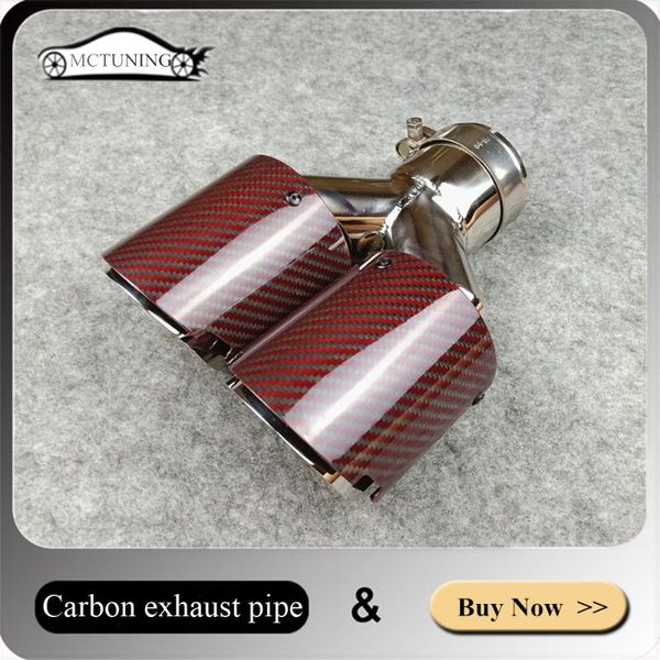 motorcycle exhaust system one pcs car red carbon fiber + 304 stainless steel tips universal muffler end pipe
motorcycle exhaust system one pcs car red carbon fiber + 304 stainless steel tips universal muffler end pipe