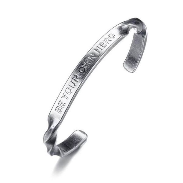 stainless steel spiral tortuosity bracelet for men open type ancient sliver color english word boyfriend jewelry gift bangle, Black
stainless steel spiral tortuosity bracelet for men open type ancient sliver color english word boyfriend jewelry gift bangle, Black