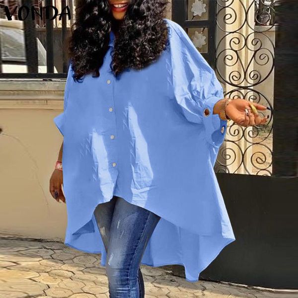 women's blouses & shirts vonda summer women casual lapel button up blouse office baggy 3/4 sleeve solid bohemian blusas oversized, White
women's blouses & shirts vonda summer women casual lapel button up blouse office baggy 3/4 sleeve solid bohemian blusas oversized, White
