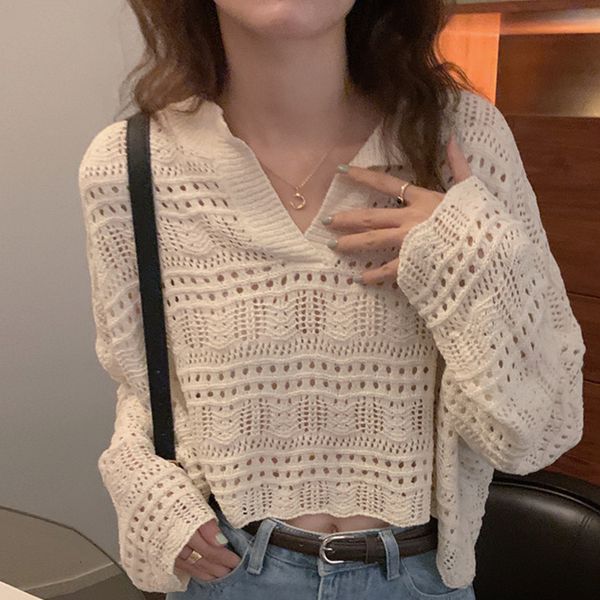 women's sweaters large korean-sized pullovers styling chic lazy v-neck neck neck-neck pullover head shoved out hook flower casual short, White;black
women's sweaters large korean-sized pullovers styling chic lazy v-neck neck neck-neck pullover head shoved out hook flower casual short, White;black