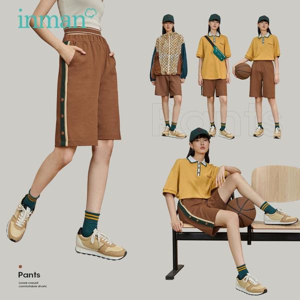 women's pants & capris inman sport jogging style short women elastic wasit cotton contrast color decorative pocket trousers, Black;white
women's pants & capris inman sport jogging style short women elastic wasit cotton contrast color decorative pocket trousers, Black;white
