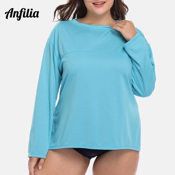 anfilia women's plus-size long sleeve rash guards swimwear swimsuit shirts upf 50+ uv-protection guard beach wear two-piece suits
anfilia women's plus-size long sleeve rash guards swimwear swimsuit shirts upf 50+ uv-protection guard beach wear two-piece suits
