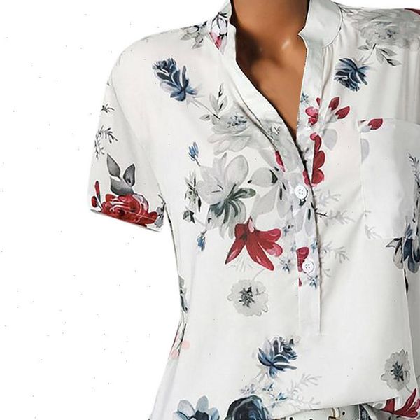 womens blouses women printing pocket plus size blouse short sleeve easy shirt and blusas mujer de moda, White
womens blouses women printing pocket plus size blouse short sleeve easy shirt and blusas mujer de moda, White