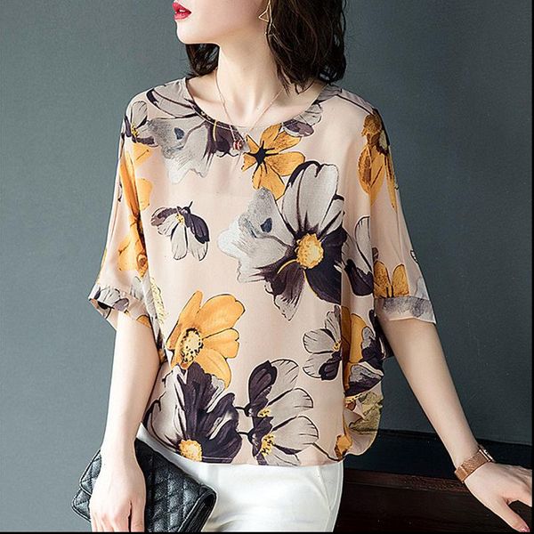 women womens shirt summer style chiffon blouses shirts lady casual half sleeve flower printed blusas df2909 drop, White
women womens shirt summer style chiffon blouses shirts lady casual half sleeve flower printed blusas df2909 drop, White