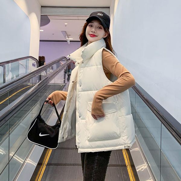 women's vests vest coat women winter waistcoat thick warm slim cotton clothes korean plus size fashion jacket, Black;white
women's vests vest coat women winter waistcoat thick warm slim cotton clothes korean plus size fashion jacket, Black;white