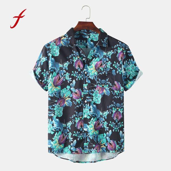 men's casual shirts floral printed mens blouse hawaiian short sleeve button beach spring summer vintage man chemise homme camisas, White;black
men's casual shirts floral printed mens blouse hawaiian short sleeve button beach spring summer vintage man chemise homme camisas, White;black
