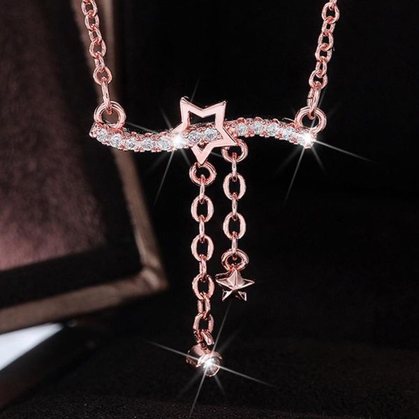 chains korean fashion women's tassel pendant necklace star moon simple stylish girl necklaces jewelry drop, Silver
chains korean fashion women's tassel pendant necklace star moon simple stylish girl necklaces jewelry drop, Silver