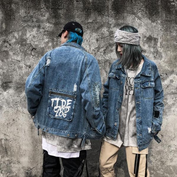 men's vests denim jacket men hole retro motorcyle basic coat streetwear hip hop bomber cowboy jean chaqueta hombre, Black;white
men's vests denim jacket men hole retro motorcyle basic coat streetwear hip hop bomber cowboy jean chaqueta hombre, Black;white
