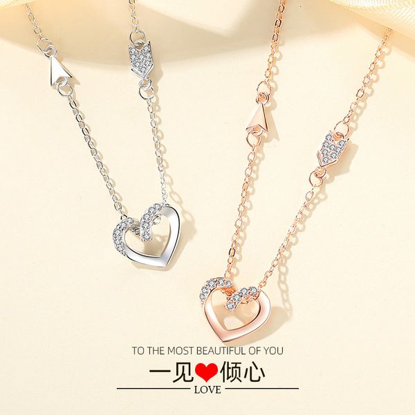 jewelry highly quality women party wedding lovers gifts925 sterling silver love at first sight necklace women's clavicle chain simple t
jewelry highly quality women party wedding lovers gifts925 sterling silver love at first sight necklace women's clavicle chain simple t