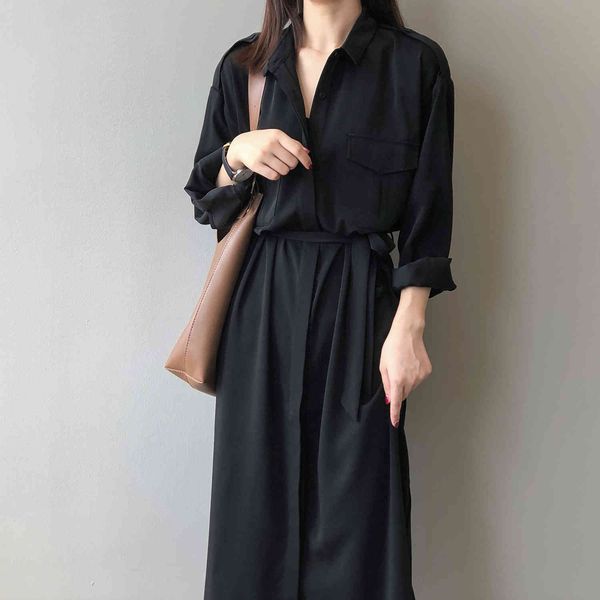 women's t-shirt spring french light mature long casual slim solid mid-calf vestidos korean vintage straight tc2j, White
women's t-shirt spring french light mature long casual slim solid mid-calf vestidos korean vintage straight tc2j, White