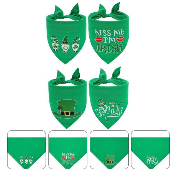 4pcs st patrick's day triangle scarf pet dogs puppy cat costume accessories dog apparel
4pcs st patrick's day triangle scarf pet dogs puppy cat costume accessories dog apparel