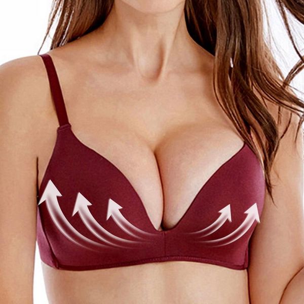 bras seamless bra for women bralette wire push up brassiere female underwear lingerie fitness intimates, Red;black
bras seamless bra for women bralette wire push up brassiere female underwear lingerie fitness intimates, Red;black