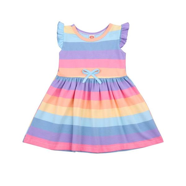 girl's dresses 2-6years kids girls fashion sleeve rainbow striped dress stylish angel wings for children, Red;yellow
girl's dresses 2-6years kids girls fashion sleeve rainbow striped dress stylish angel wings for children, Red;yellow