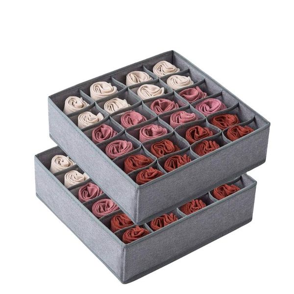 storage bags 24 grids sock baby mens organizer adjustable