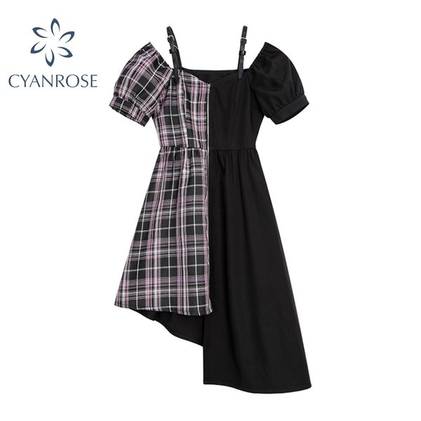 summer irregular spliced crop dress women strap streetwear fashion short sleeve goth retro dresses slim y2k vestidos mujer 210417, Black;gray
summer irregular spliced crop dress women strap streetwear fashion short sleeve goth retro dresses slim y2k vestidos mujer 210417, Black;gray