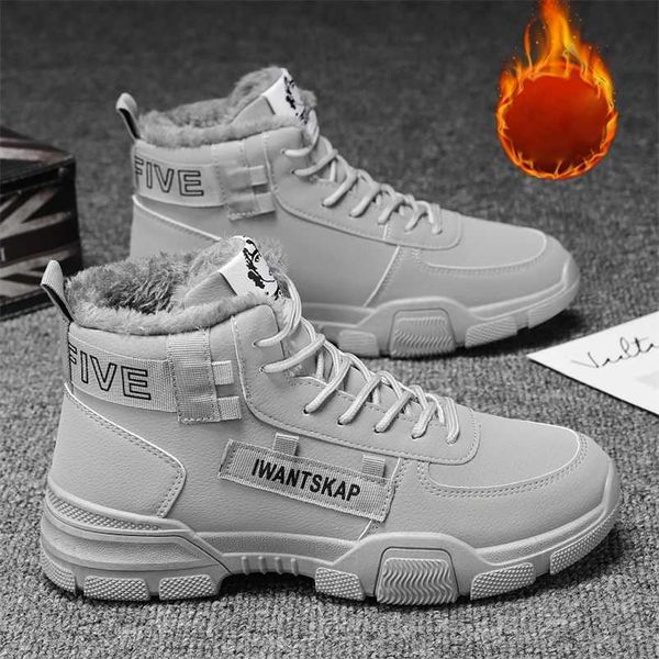 men's boots warm winter snow boots for men work shoes plush waterproof ankle men safety shoes 211106, Black
men's boots warm winter snow boots for men work shoes plush waterproof ankle men safety shoes 211106, Black