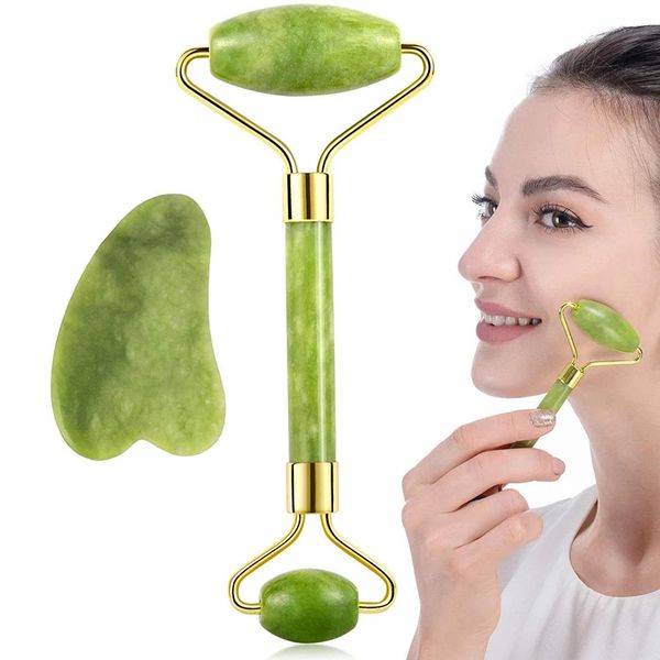 natural jade roller face massager real stone gouache scraper facial roller guasha massage board
natural jade roller face massager real stone gouache scraper facial roller guasha massage board