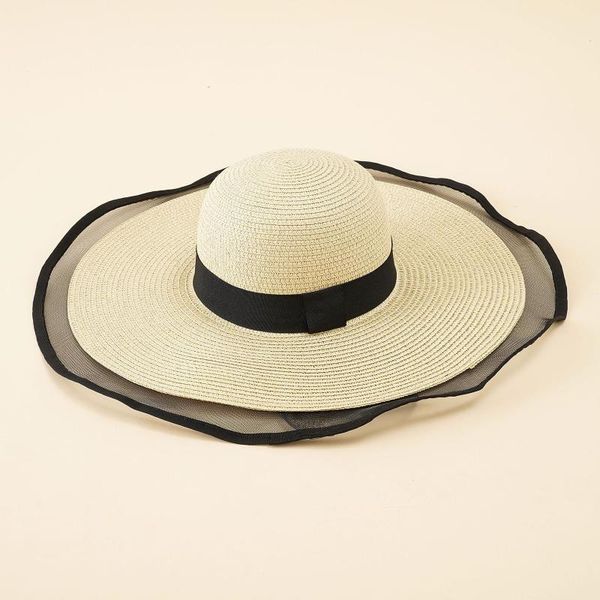 wide brim hats lace ribbon beach style panama straw hat women elegant movie lady casual summer sun female male french sunhat chapeau, Blue;gray
wide brim hats lace ribbon beach style panama straw hat women elegant movie lady casual summer sun female male french sunhat chapeau, Blue;gray