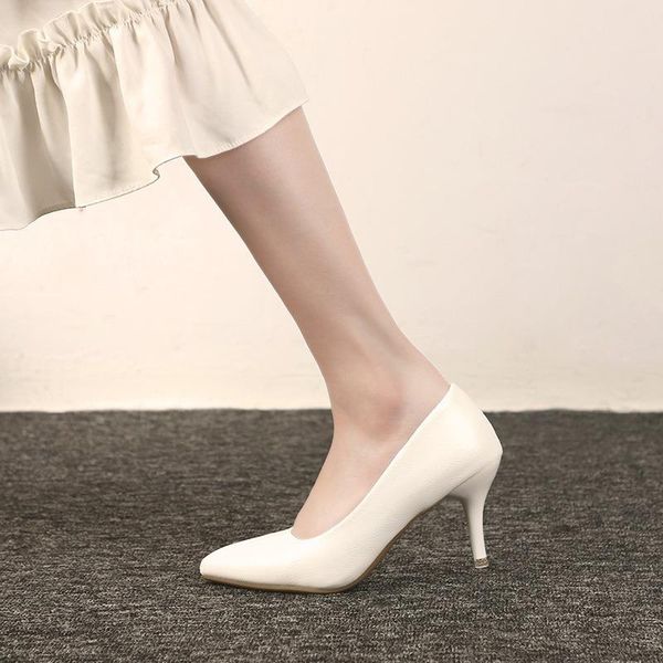 sandals korean style pointed high heels simple white single shoes wine glass with soft sole women's, Black
sandals korean style pointed high heels simple white single shoes wine glass with soft sole women's, Black