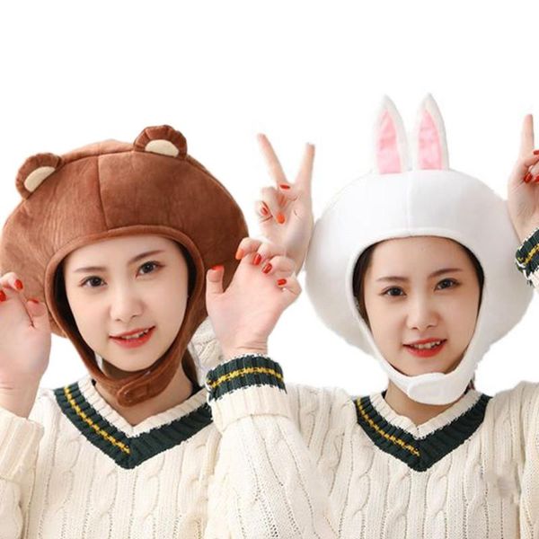 beanie/skull caps novelty cartoon animal short plush hat brown bear white ears hood headgear cap holiday cosplay costume party po props ca, Blue;gray
beanie/skull caps novelty cartoon animal short plush hat brown bear white ears hood headgear cap holiday cosplay costume party po props ca, Blue;gray
