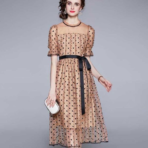 zawfl fashion summer women lace dot puff sleeve dresses slim mesh long clothing vestidos 210525, Black;gray
zawfl fashion summer women lace dot puff sleeve dresses slim mesh long clothing vestidos 210525, Black;gray
