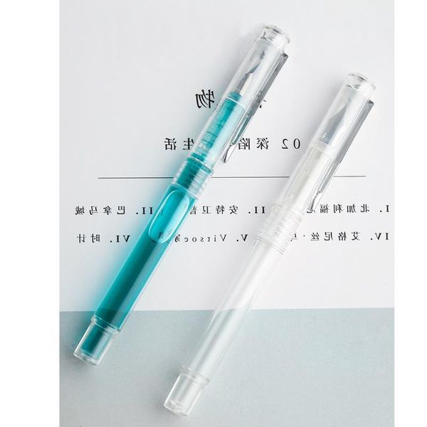 fountain pens transparent pen crystal vision ink for writing calligraphy stationery student office school supplies f215
fountain pens transparent pen crystal vision ink for writing calligraphy stationery student office school supplies f215