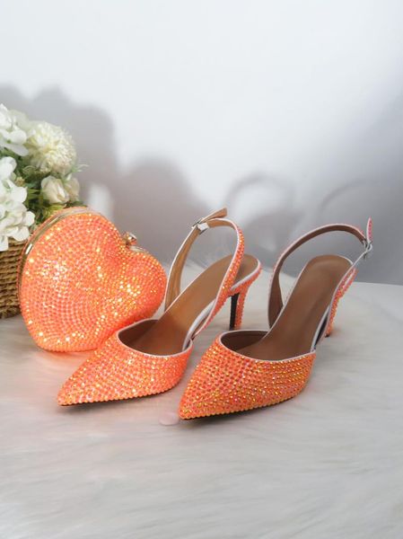 dress shoes 2021 arrival heart bag orange ab pointed toe wedding and woman high thin heel party slingbacks pumps, Black
dress shoes 2021 arrival heart bag orange ab pointed toe wedding and woman high thin heel party slingbacks pumps, Black