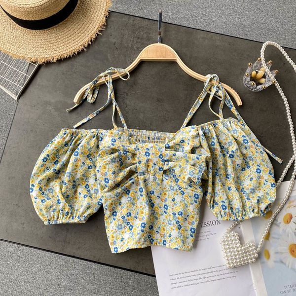 women's t-shirt summer women shirt short sleeve slim slash neck girdle printed floral crop blouses feminine sweet overshi, White
women's t-shirt summer women shirt short sleeve slim slash neck girdle printed floral crop blouses feminine sweet overshi, White
