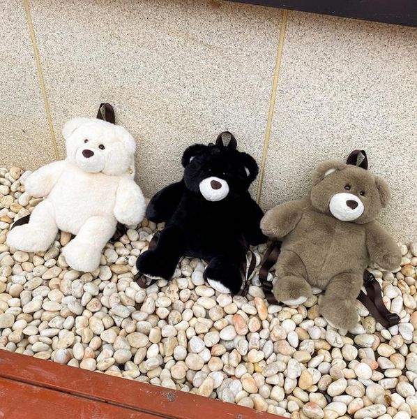 cute bear plush bag doll female college student backpack 
cute bear plush bag doll female college student backpack