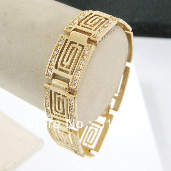 link, chain min order one piece/men lady great 7.7" - yellow gold gp overlay fill brass cz stone bracelet good collection//, Black
link, chain min order one piece/men lady great 7.7" - yellow gold gp overlay fill brass cz stone bracelet good collection//, Black