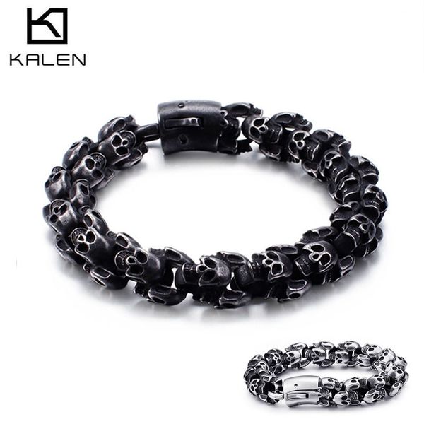 kalen large stainless steel shiny skull charm bracelets mens bracelet boy punk skeleton fashion jewelry gift for big men, Golden;silver
kalen large stainless steel shiny skull charm bracelets mens bracelet boy punk skeleton fashion jewelry gift for big men, Golden;silver