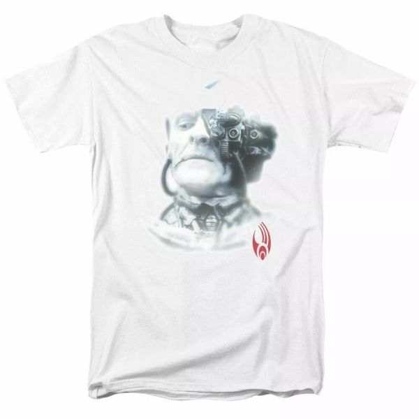 star trek borg head t shirt licensed sci-fi tv show classic tee new white, White;black
star trek borg head t shirt licensed sci-fi tv show classic tee new white, White;black