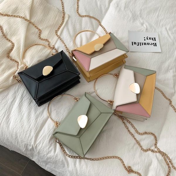 cross body contrast color pu leather crossbody bags for women 2021 chain handbags with metal handle shoulder simple bag small totes
cross body contrast color pu leather crossbody bags for women 2021 chain handbags with metal handle shoulder simple bag small totes