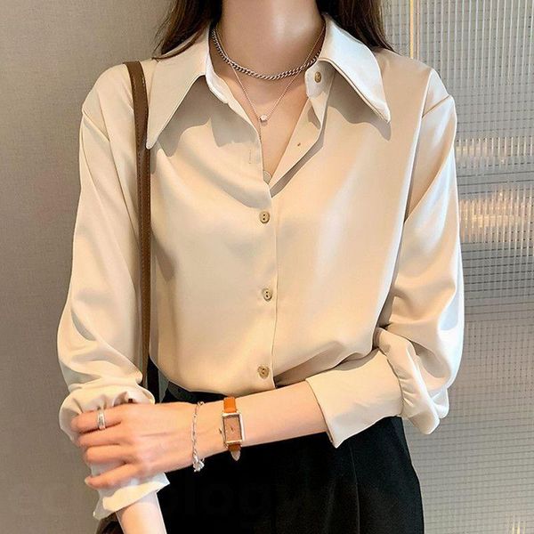 women's blouses & shirts fashion women basic shirt ladies office loose solid long sleeve female casual blusas camisas mujer q4018, White
women's blouses & shirts fashion women basic shirt ladies office loose solid long sleeve female casual blusas camisas mujer q4018, White