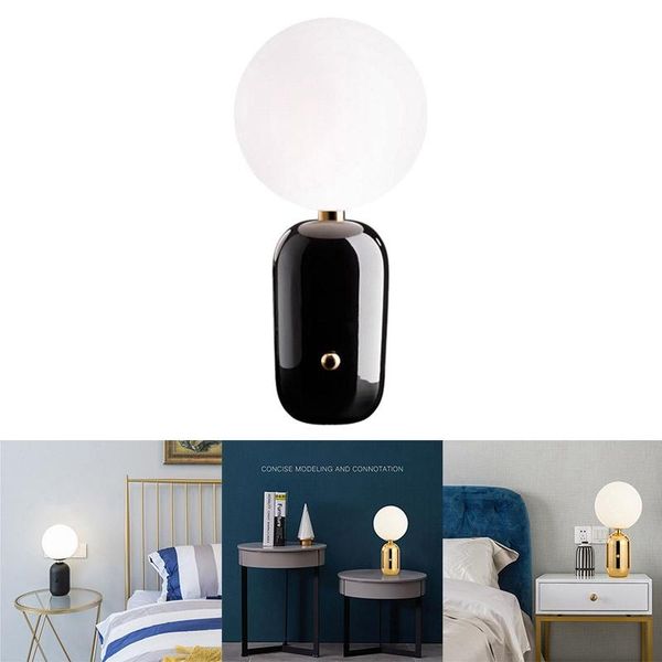 table lamps modern led desk lamp e27 nordic glass spherical lighting lamp, suitable for bedroom, bedside, living room
table lamps modern led desk lamp e27 nordic glass spherical lighting lamp, suitable for bedroom, bedside, living room