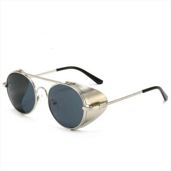 retro steampunk sunglasses fashion round sunglasses metal side cover cool brand design oculos de sol uv400, White;black
retro steampunk sunglasses fashion round sunglasses metal side cover cool brand design oculos de sol uv400, White;black