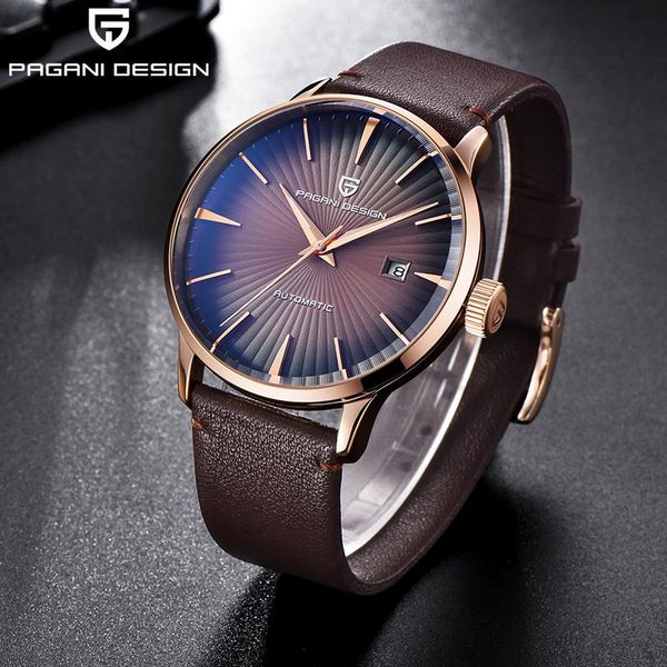 wristwatches pagani design men's watches classic mechanical leather watch men luxury automatic business waterproof clock man, Slivery;brown
wristwatches pagani design men's watches classic mechanical leather watch men luxury automatic business waterproof clock man, Slivery;brown