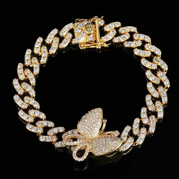 factory sholesale foreign 9mm single row full of diamonds a butterfly cuban bracelet hip hop jewelry popular fashion xmas gift
factory sholesale foreign 9mm single row full of diamonds a butterfly cuban bracelet hip hop jewelry popular fashion xmas gift